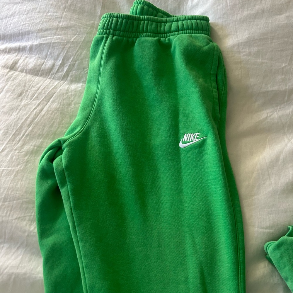 Nike Vibrant Green Joggers size medium